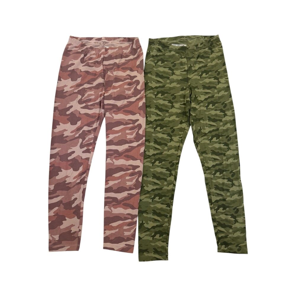 Old Navy Women's Bundle Of 2 Green Pink Leggings Size M